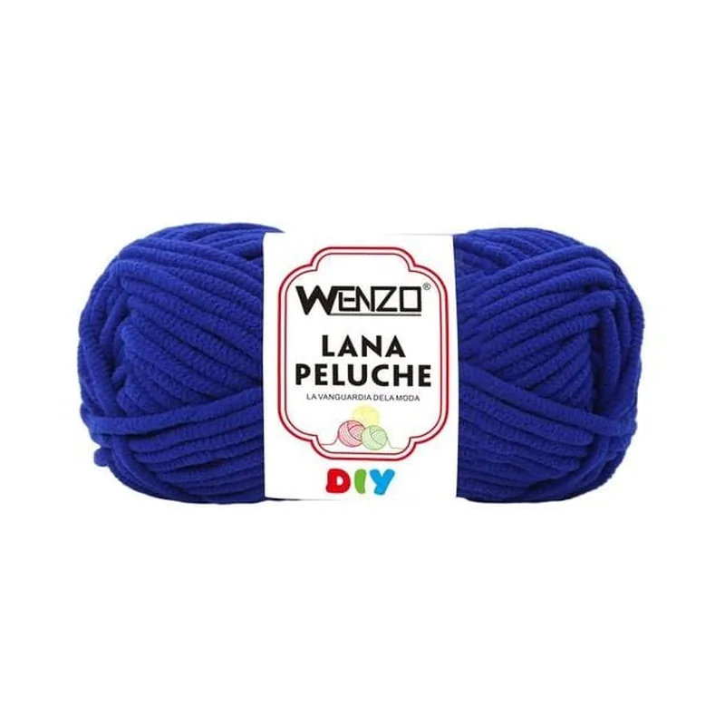Lana peluche Wenzo azul rey